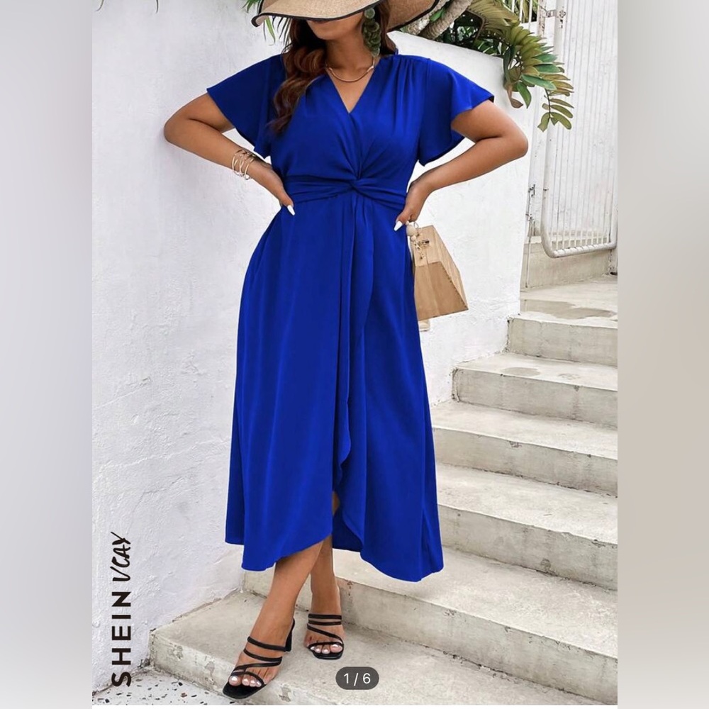 Royal blue maxi dress